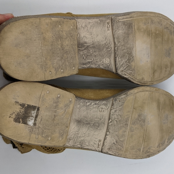 Sundance Catalog Leather Slouchy Boots Size 40/10 - Picture 7 of 7